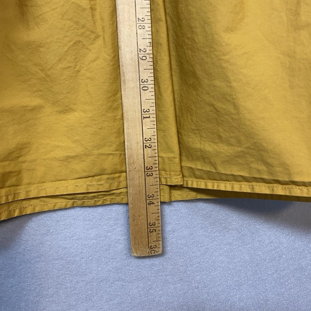 Who What Wear Women L Tiered Skirt Mustard Yellow Cotton Elastic Midi Boho - Picture 6 of 10